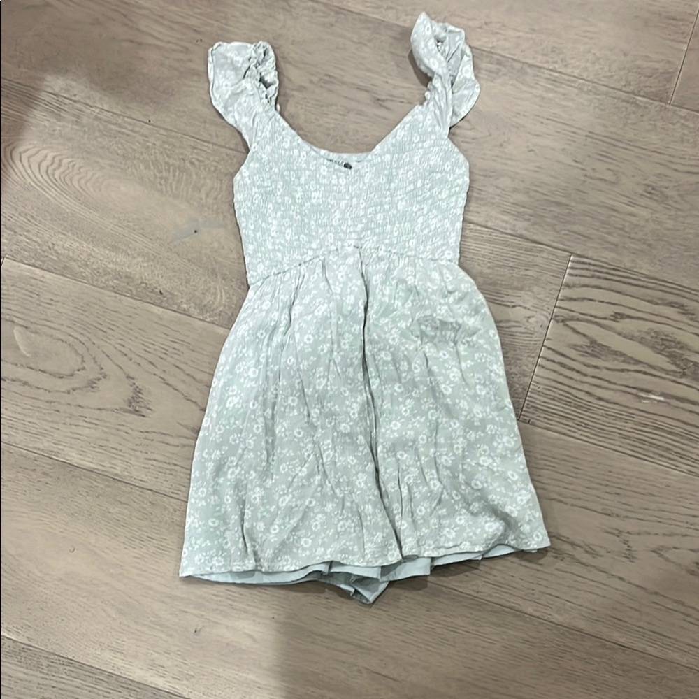 Floral Ruffle Sleeve Dress